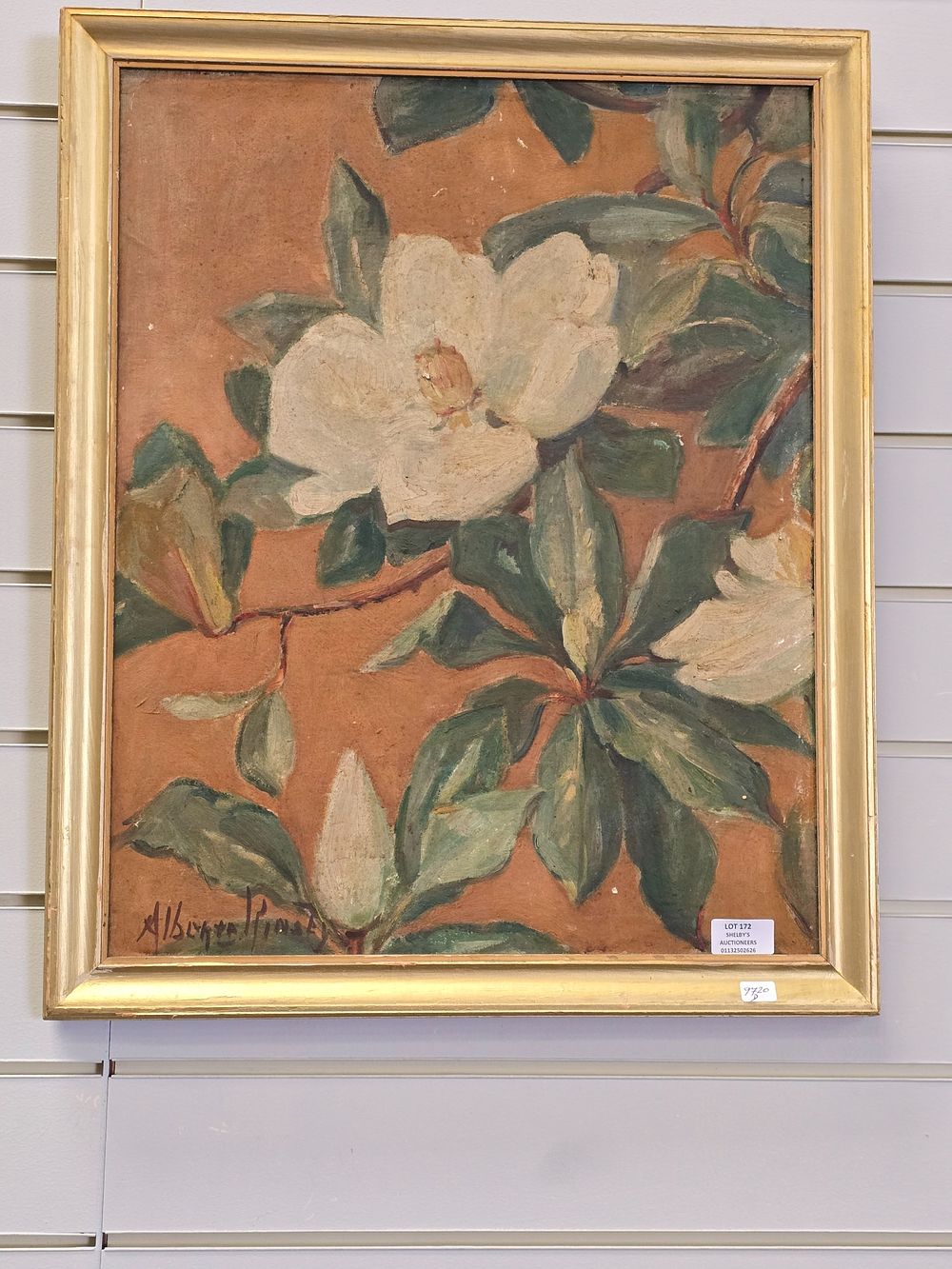 Lot 172: 1 X ALBERTA KINSLEY FRAMED STILL LIFE OIL...