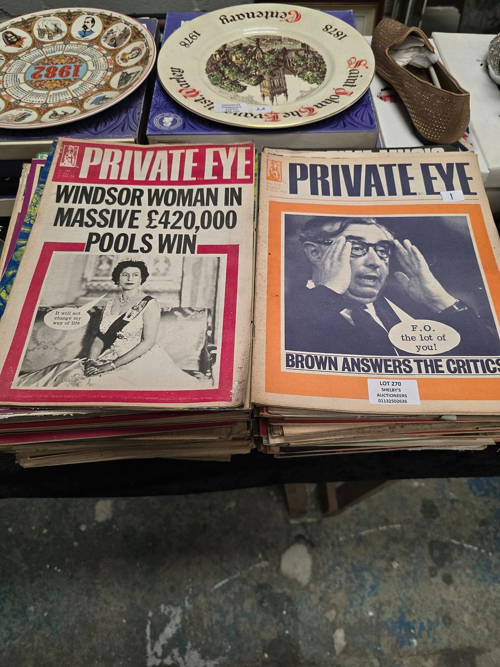 Lot 270: SELECTION OF VARIOUS AGE PRIVATE EYE MAGAZINES