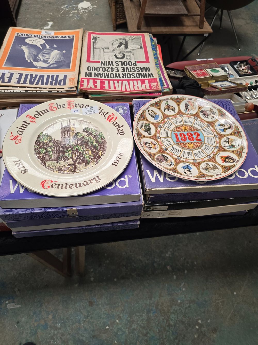 Lot 294: 9 X VARIOUS WEDGEWOOD POTTERY COLLECTORS PLATES