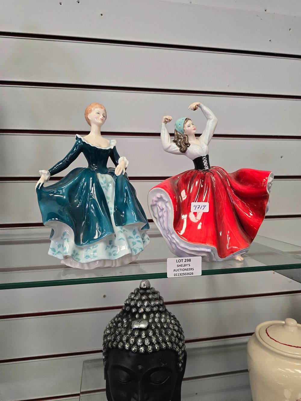 Lot 298: 2 X ROYAL DOULTON LADY FIGURINES JANINE AND...
