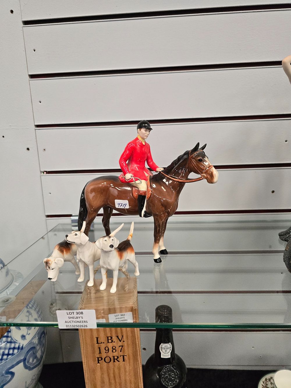 Lot 308: 1 X BESWICK HORSE AND RIDER WITH 3...