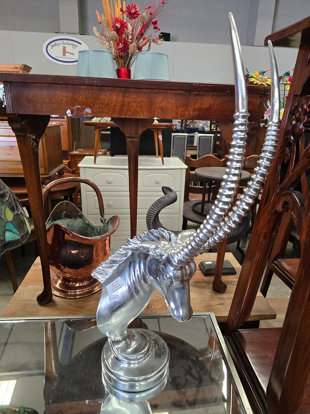 Lot 154: 1 X METAL IBOX BUST ORNAMENT