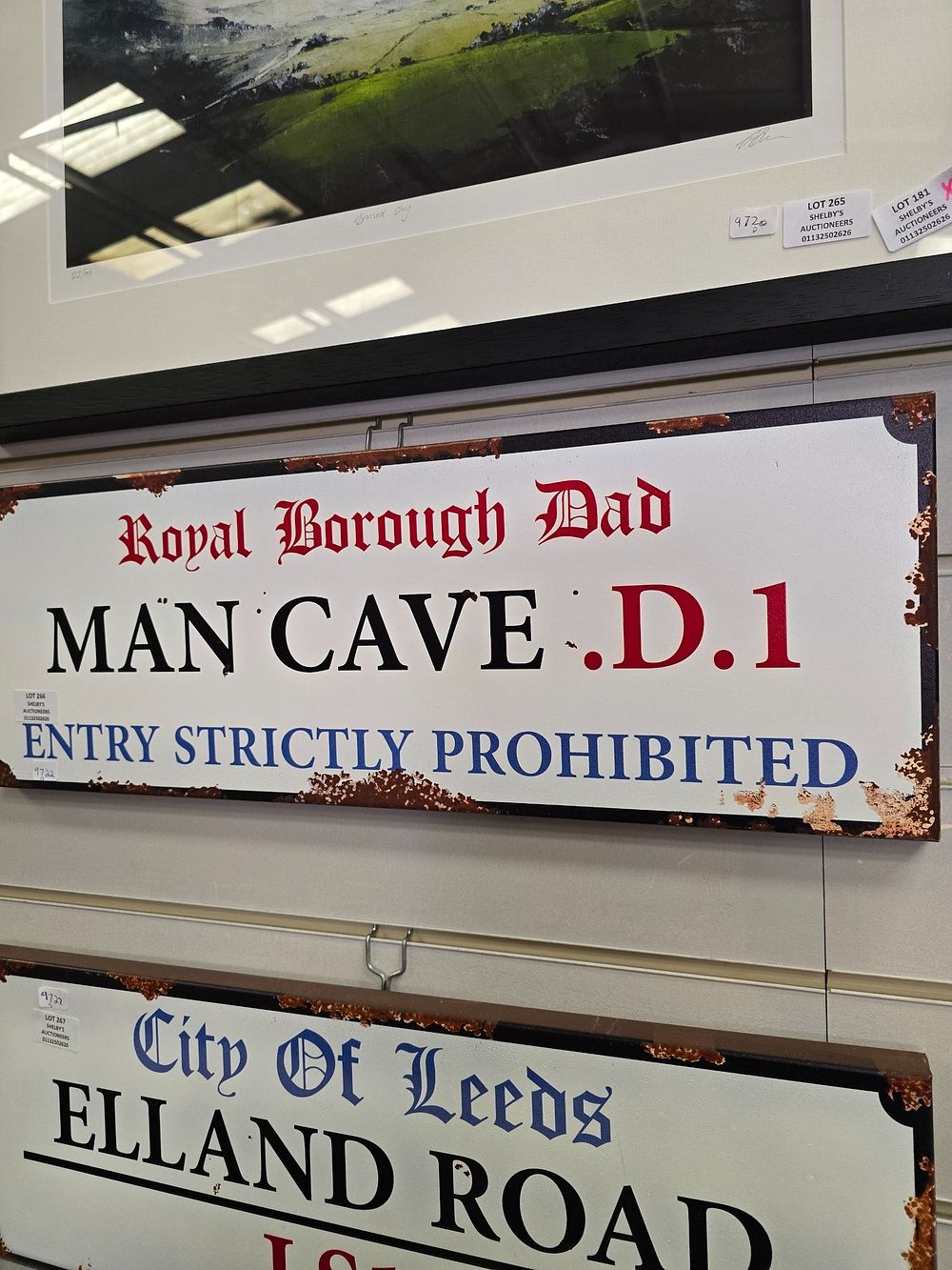 Lot 266: 1 X METAL SIGN ROYAL BOROUGH OF DAD...