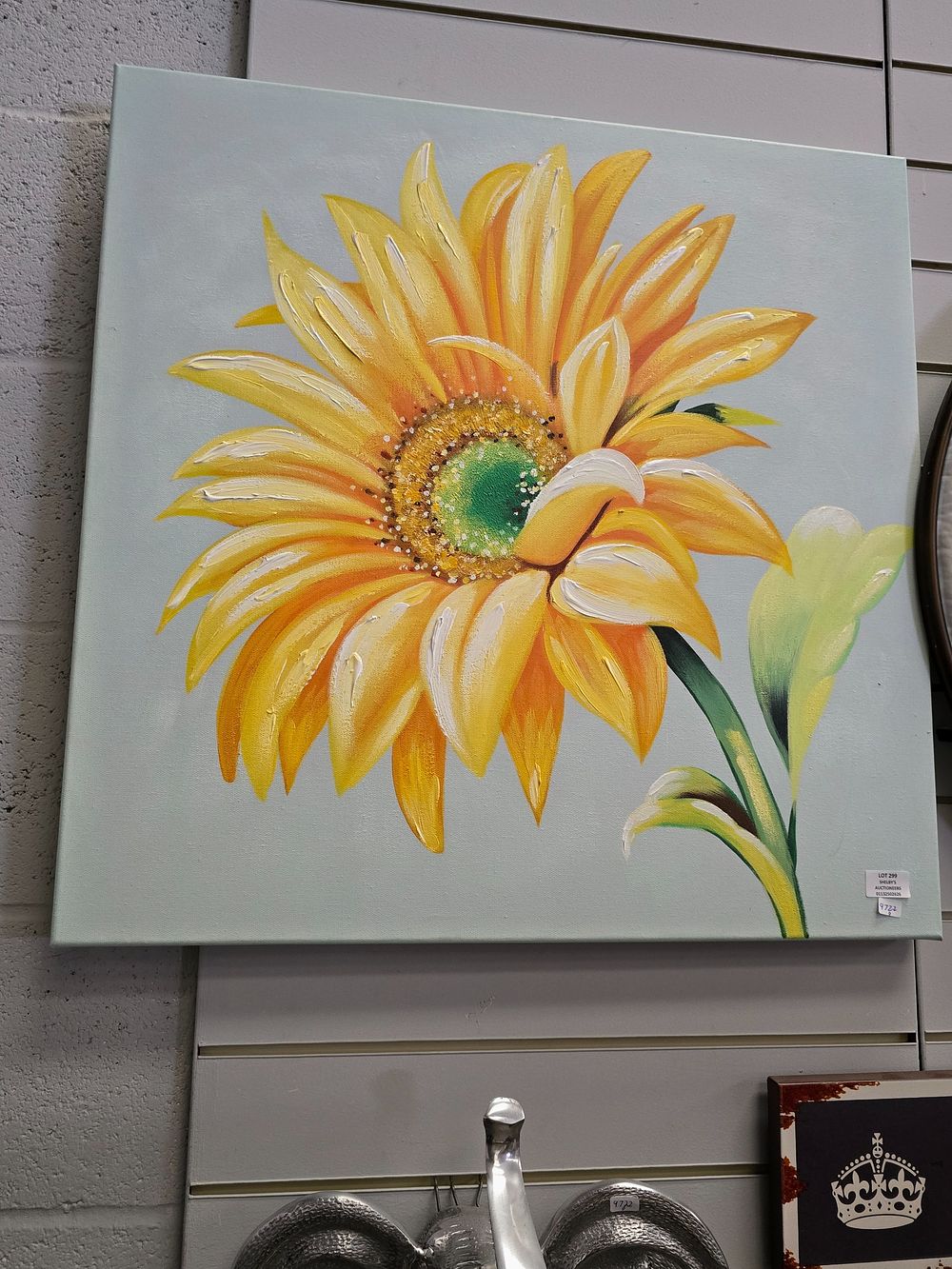 Lot 299: 1 X NEW STILL LIFE ACRYLIC PAINTING