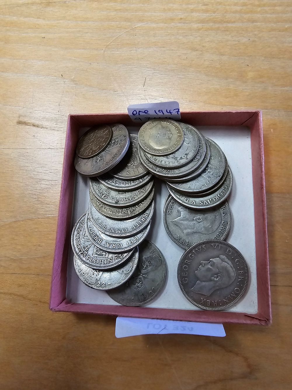 Lot 324: 17 X PRE 1947 TWO SHILLING COINS WITH...