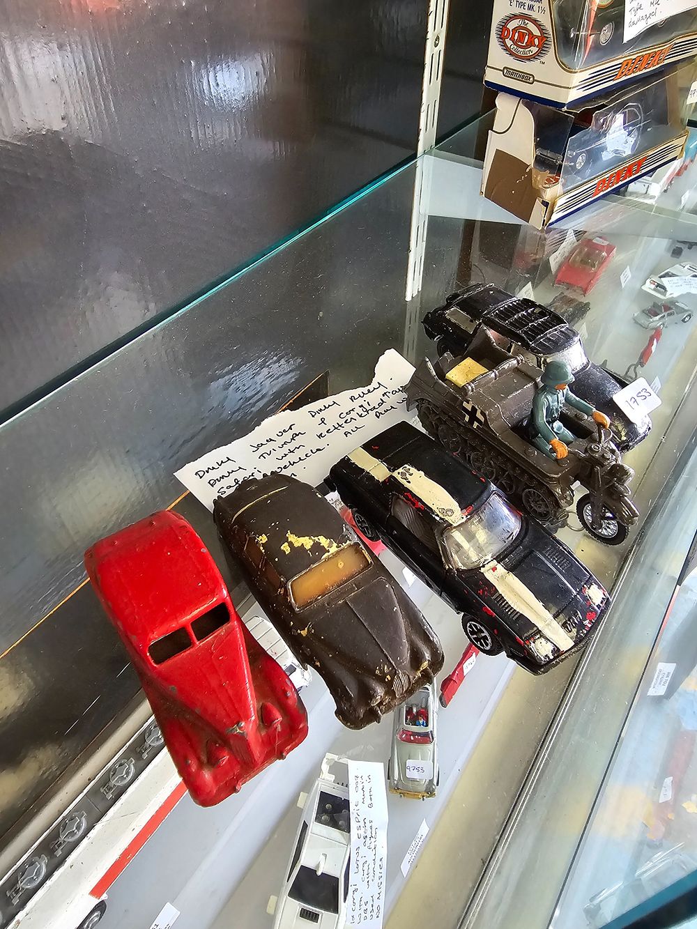Lot 359: 1 X DINKY JAGUAR WITH DINKY TRIUMPH AND...