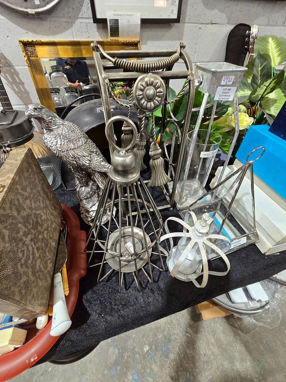 Lot 386: SELECTION OF VARIOUS NEW CANDLE HOLDERS ETC