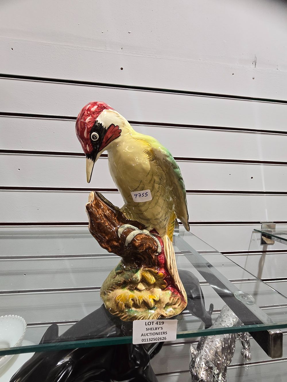 Lot 419: BESWICK WOOD PECKER FIGURINE AROUND 10 INCH HIGH
