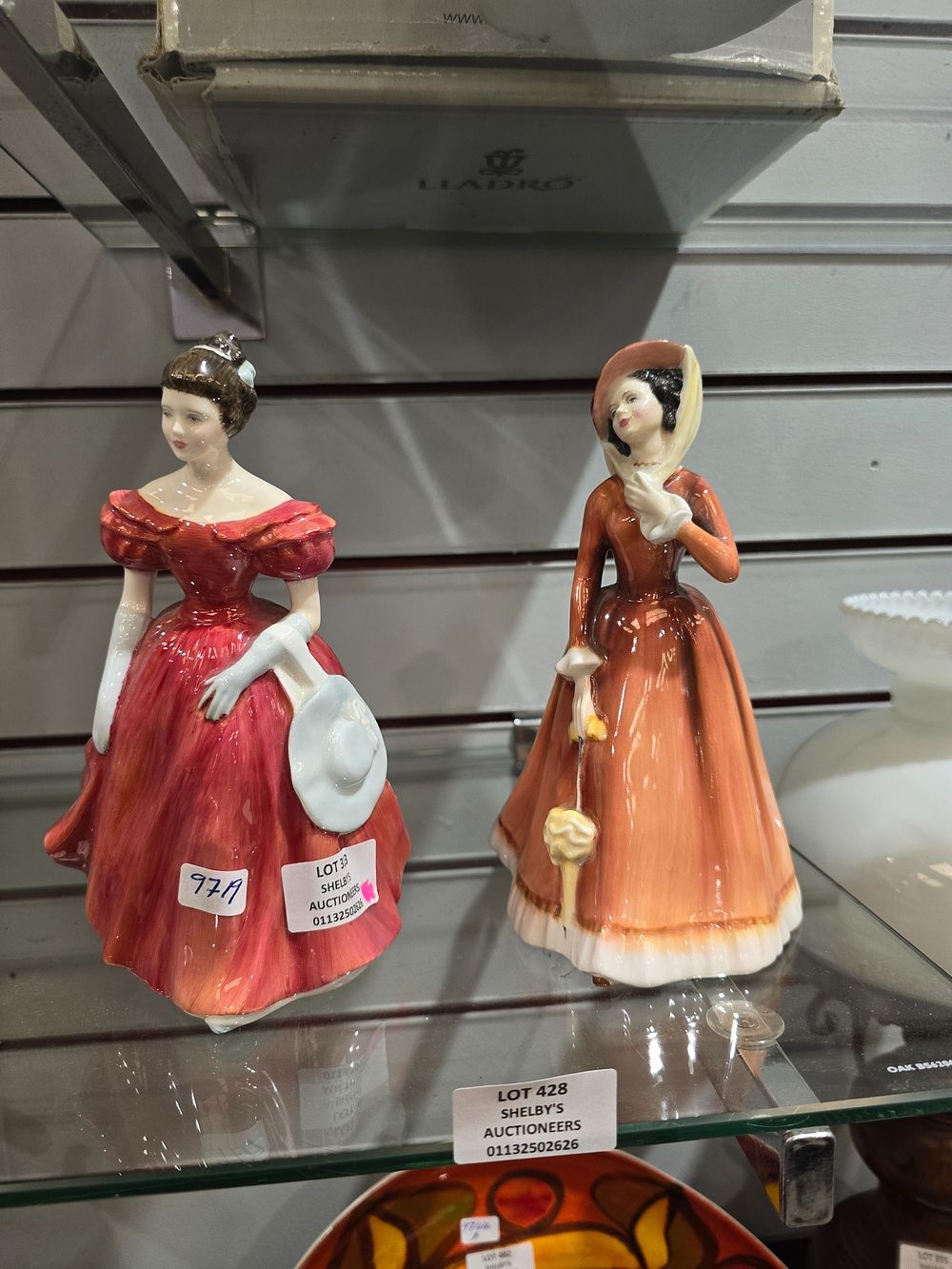 Lot 428: PAIR OF ROYAL DOULTON LADY FIGIRINES WINSOME AND...
