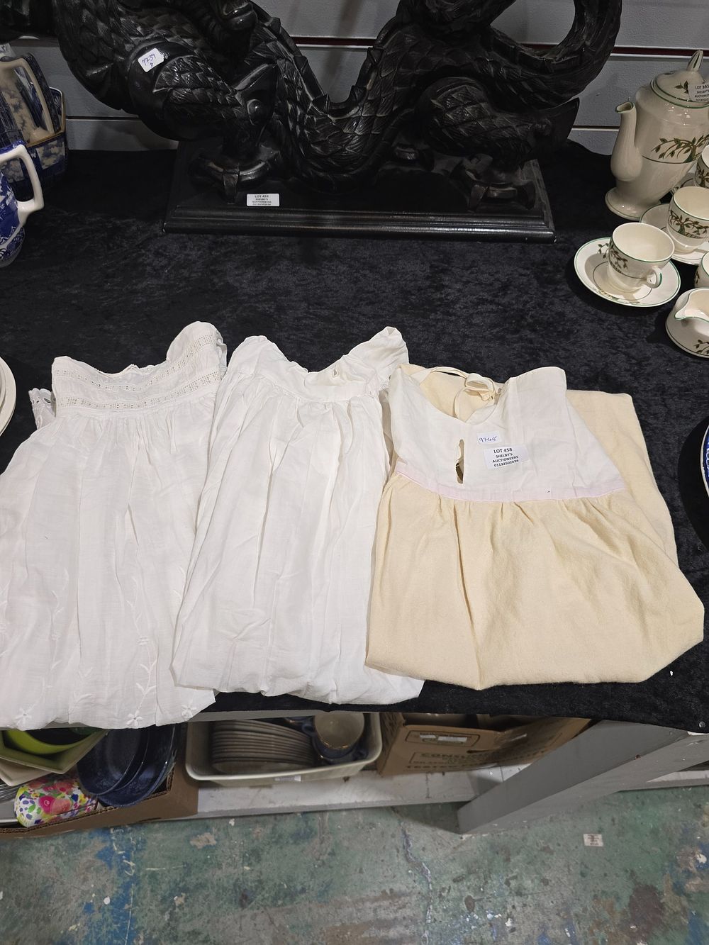 Lot 458: 3 X VARIOUS PIECES OF EDWRDIAN CHRISTENING GOWN...