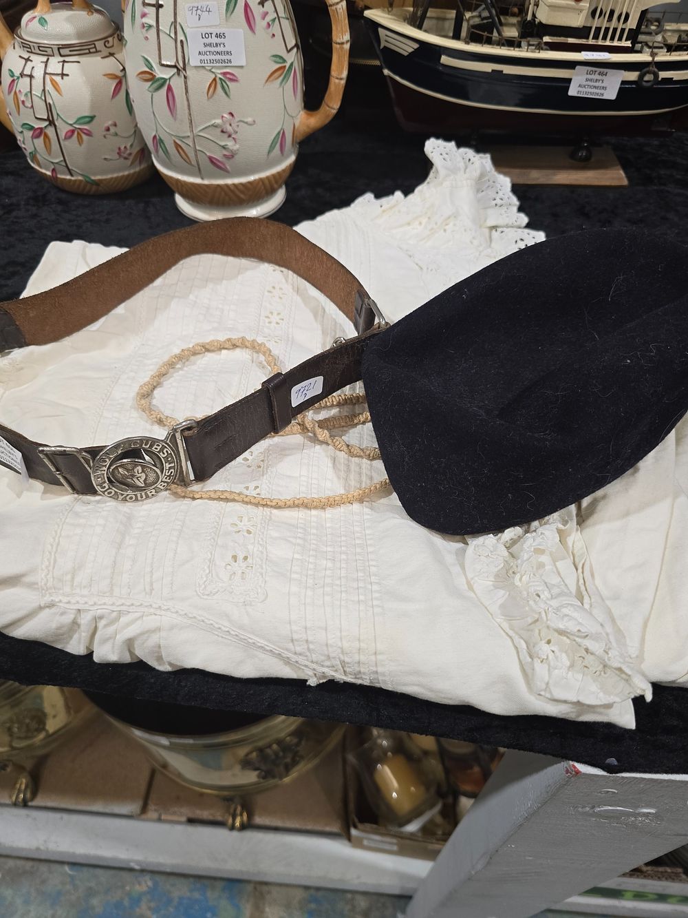 Lot 466: 1 X EDWARDIAN LADIES DRESS WITH GIRL GUIDE...