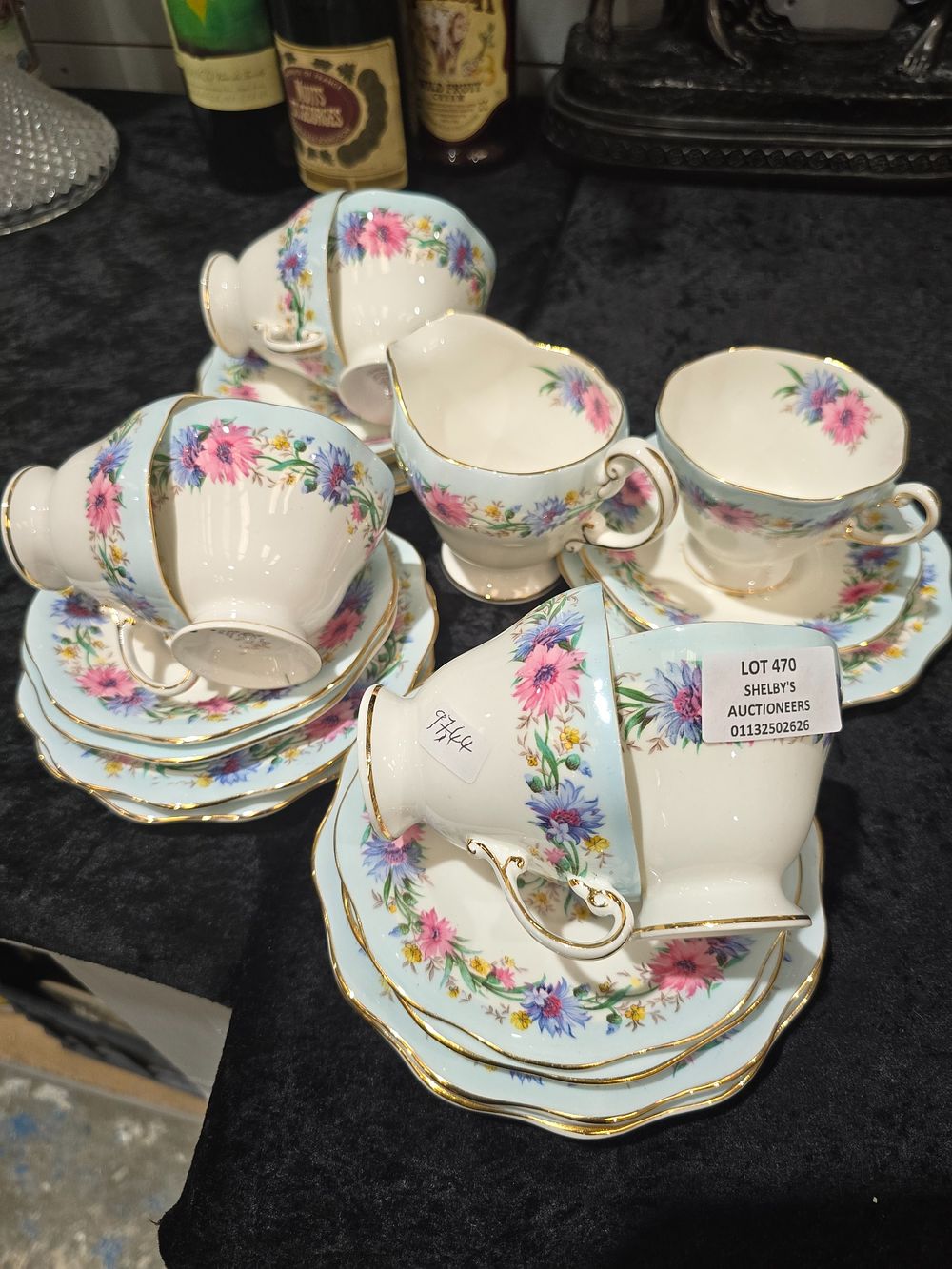 Lot 470: SELECTION OF FOLEY BONE CHINA CORNFLOWER PATTERN TEA...