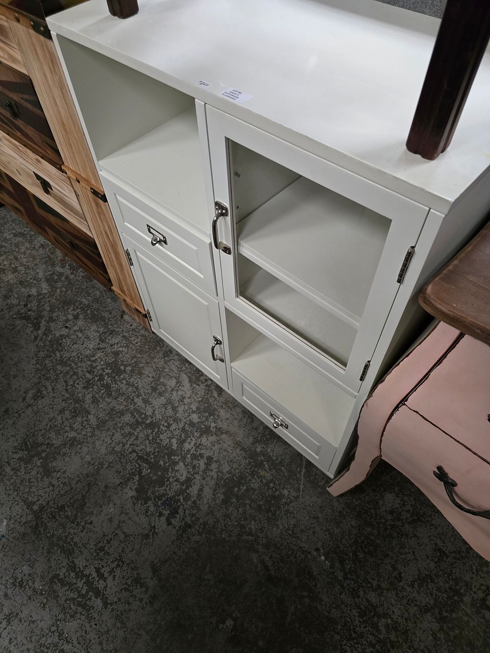 Lot 96: 1 X IKEA WHITE SINGLE DOOR 2 DRAWER...