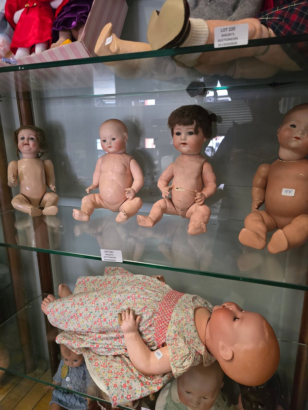Lot 221: 3 X VARIOUS GERMAN COMPOSITE PORCELAIN DOLLS INCLUDING...