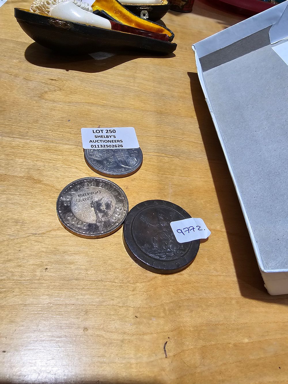 Lot 250: 1 X BUN PENNY 1797 WITH MILLENIUM FIVE...