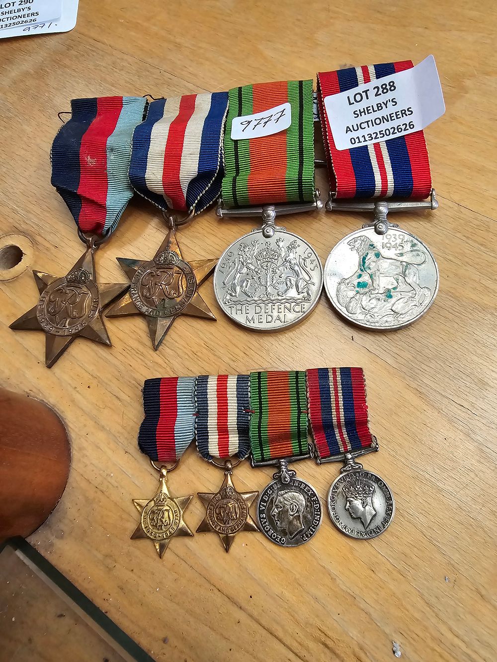 Lot 288: SELECTION OF WW2 MEDALS STAR FRANCE DEFENCE MEDAL...