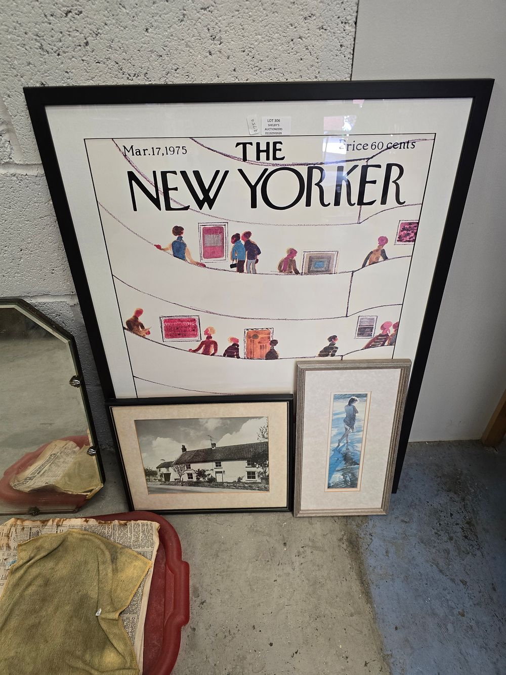 Lot 306: 1 X NEW YORKER PINTED POSTER WITH 2...