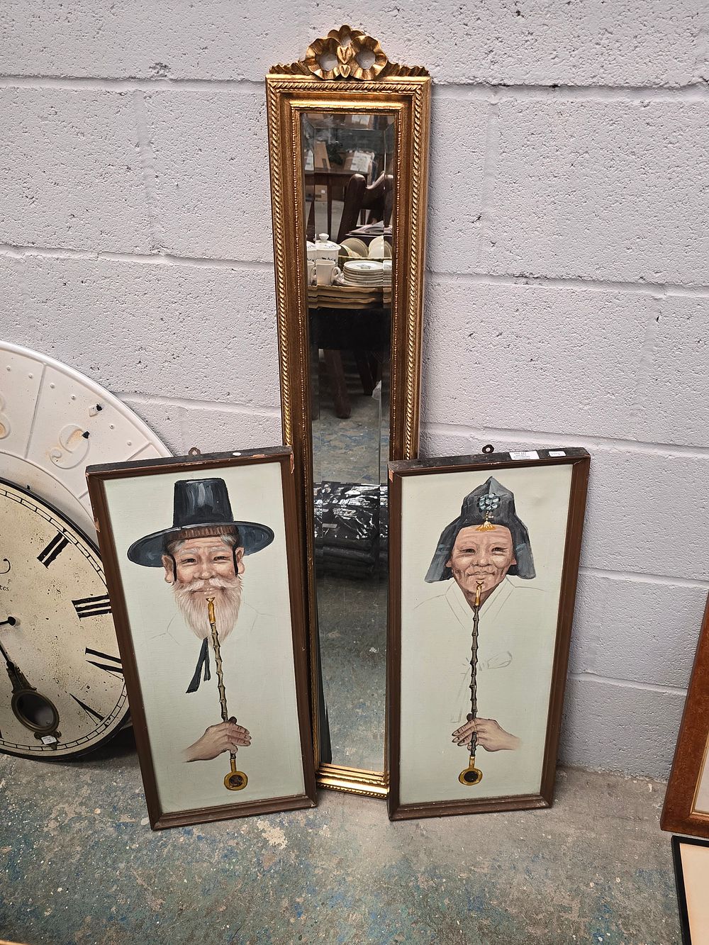 Lot 327: 1 X PAIR OF GERMAN SMOKERS PORTRAITS WITH...