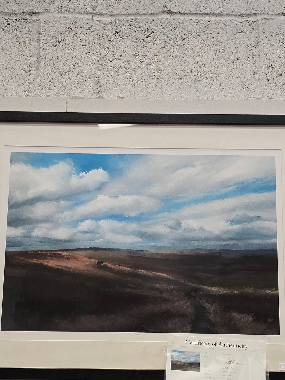 Lot 331: 1 X PAULA DUNN TOP WITHENS GICLEE FRAMED...