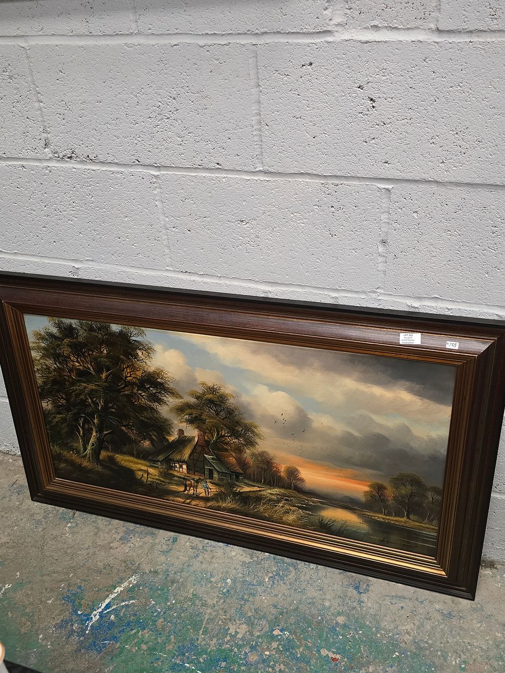 Lot 333: 1 X LARGE H BAUMGART OIL ON CANVAS...