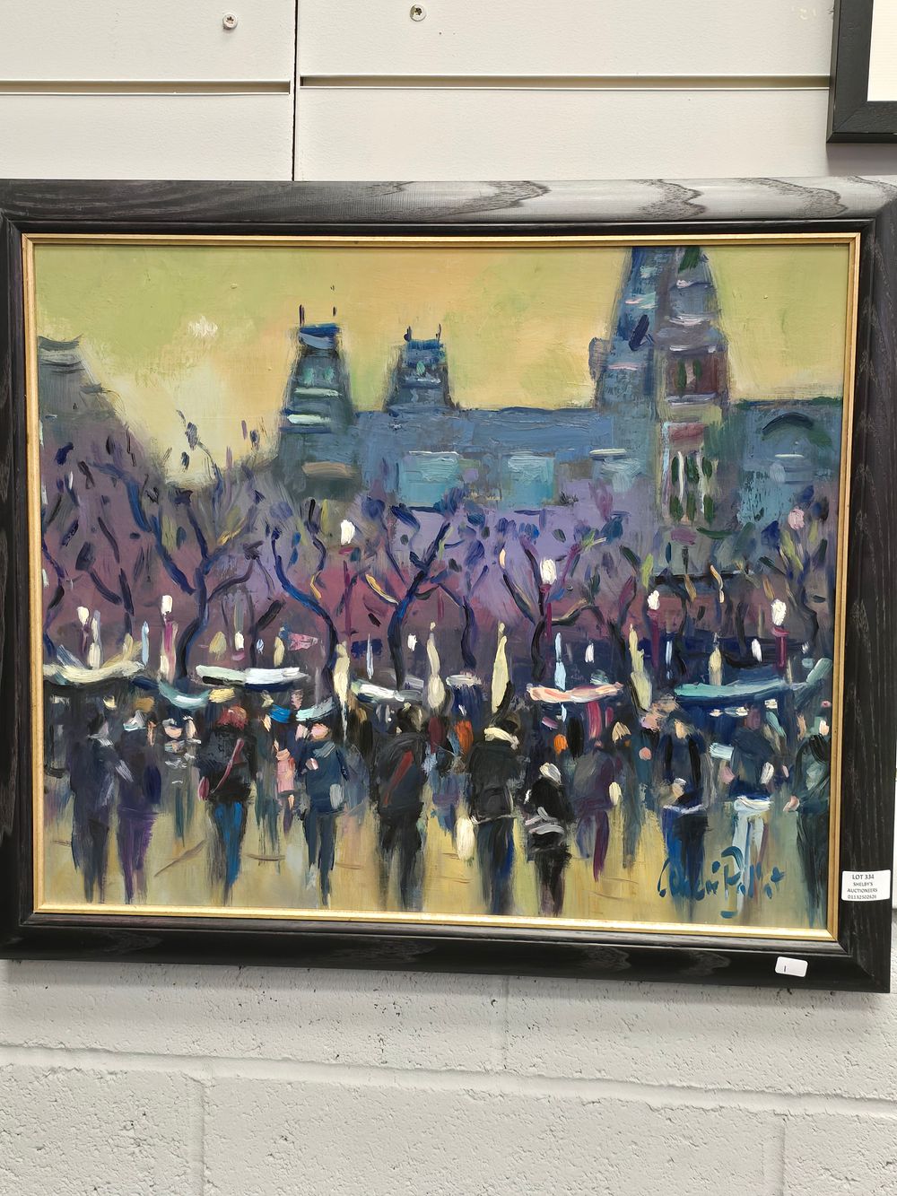 Lot 334: 1 X FRAME ACRYLIC ON BOARD BY ARTIST...