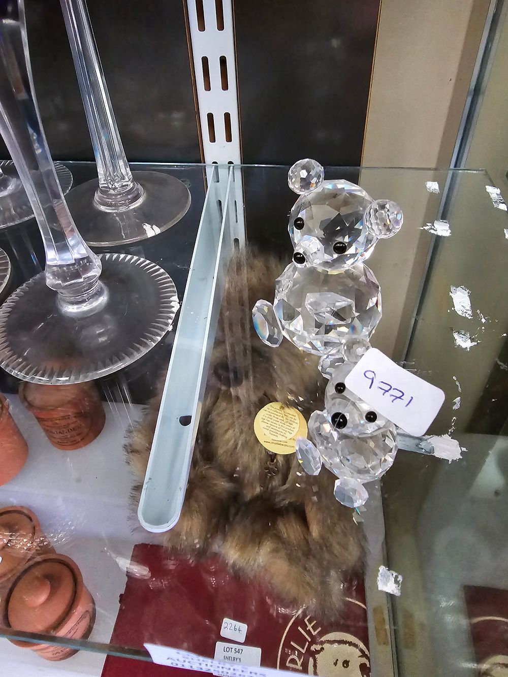 Lot 545: 2 X SWAROVSKI CRYSTAL BEAR FIGURES