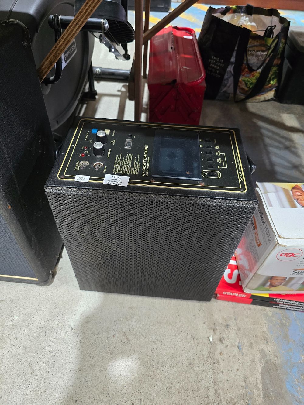 Lot 31: 1 X COOMBER AV CASSETTE RECORDER