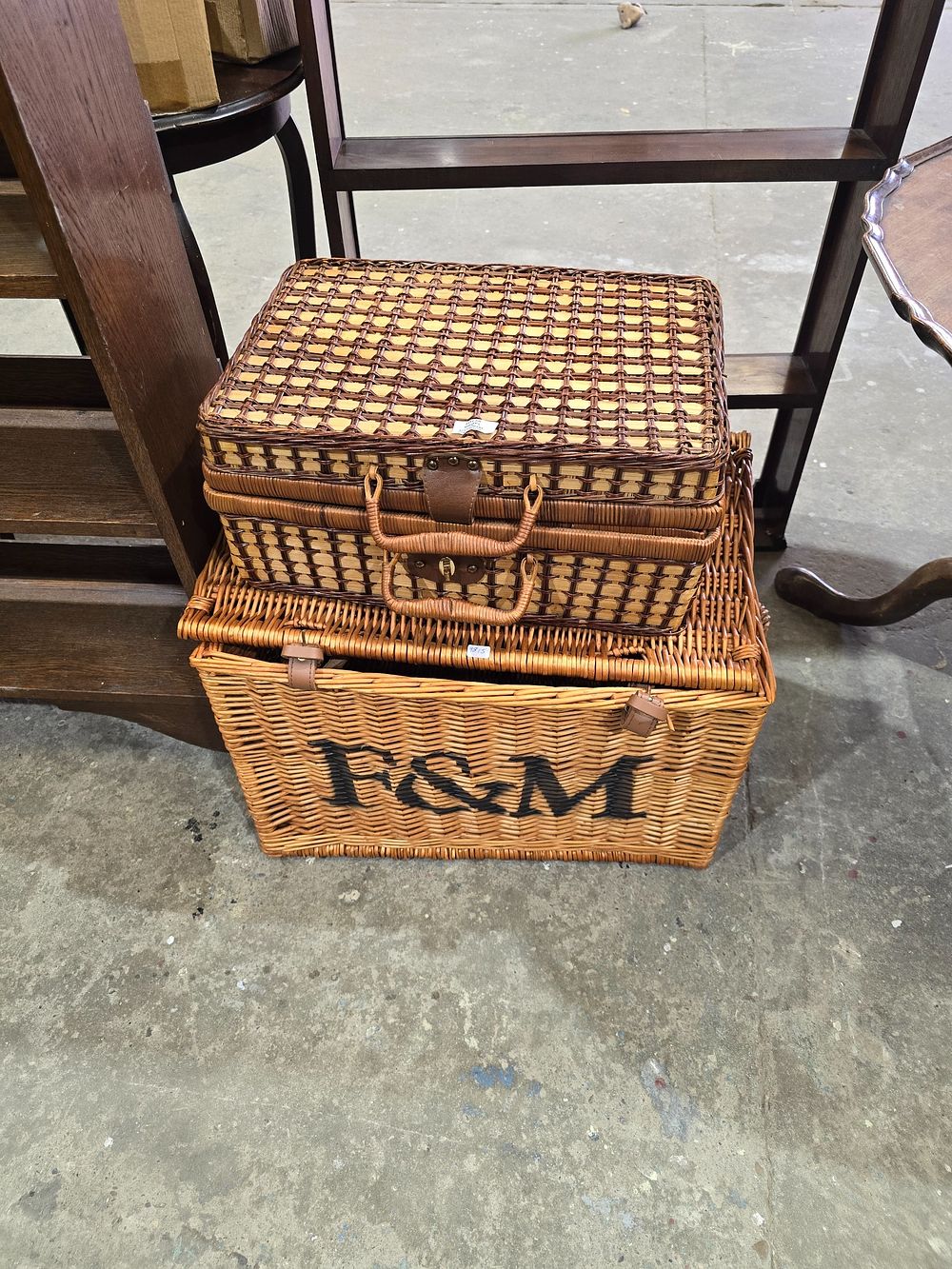 Lot 68: 2 X WICKER BASKETS