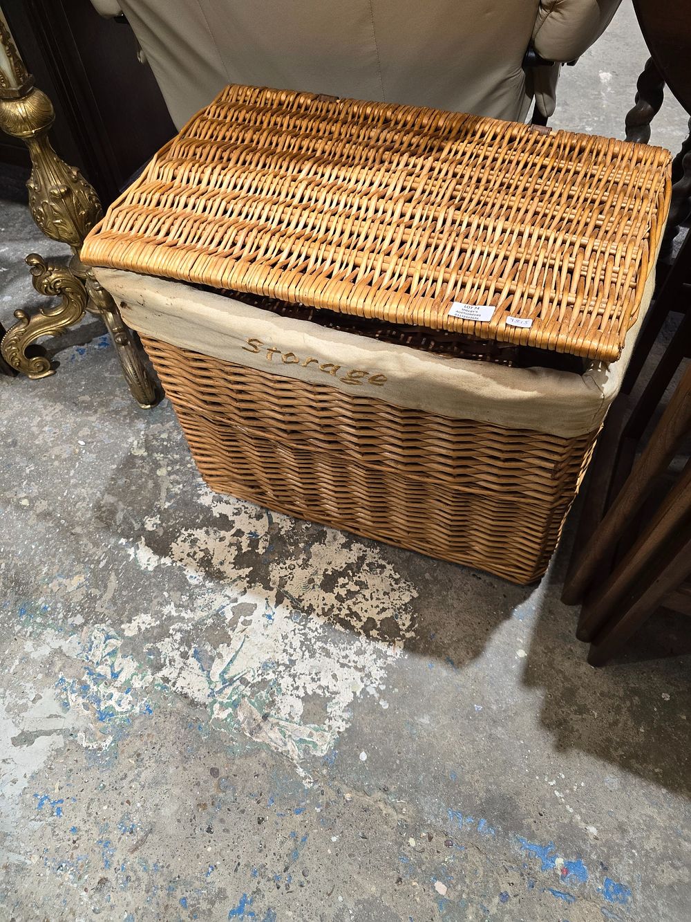 Lot 74: 2 X WICKER BASKETS