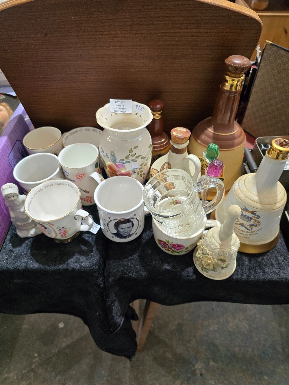 Lot 247: SELECTION OF BELLS WADE WHISKY BELLS WITH PLATES...