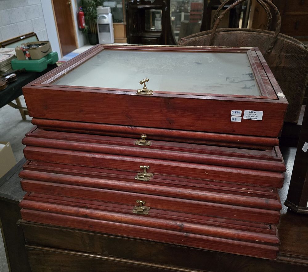 Lot 42: 4 X VARIOUS SIZE JEWELLERY CABINETS