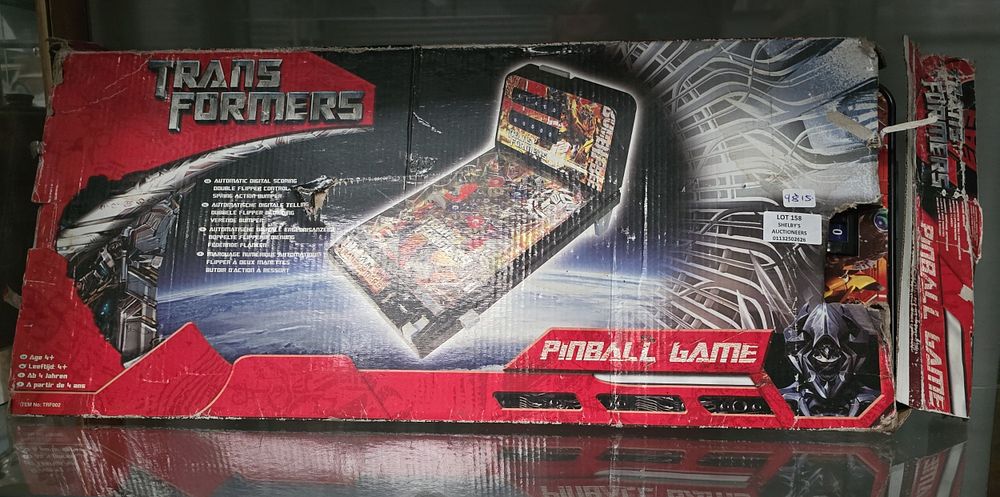 Lot 158: 1 X TRANSFORMER PINBALL GAME
