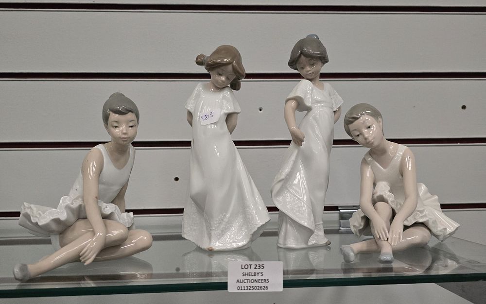 Lot 235: 4 X VARIOUS NAO FIGURINES BALLET DANCERS ETC