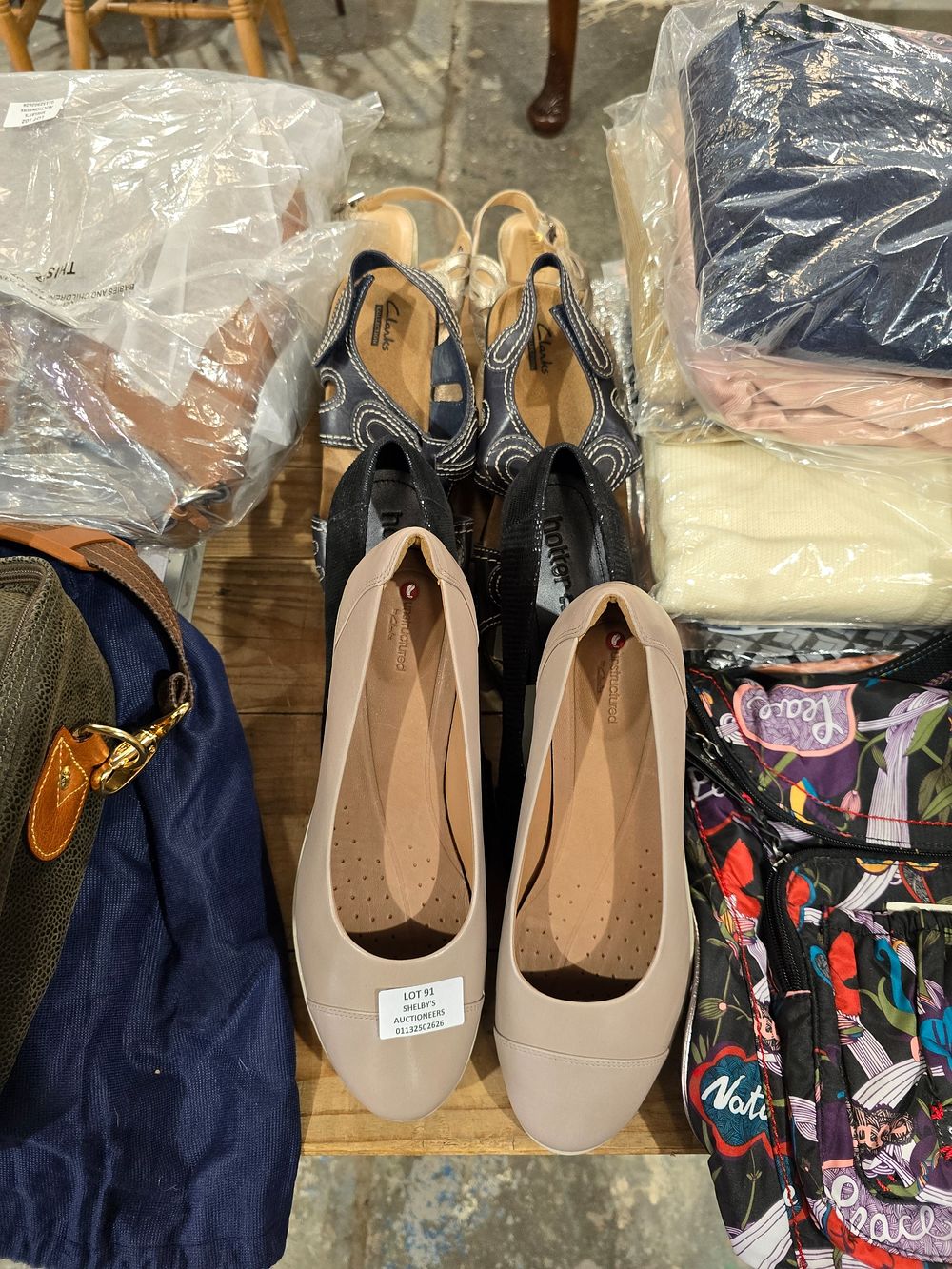 Lot 91: 2 X NEW WITH TAGS LADIES CLARKS SHOES...