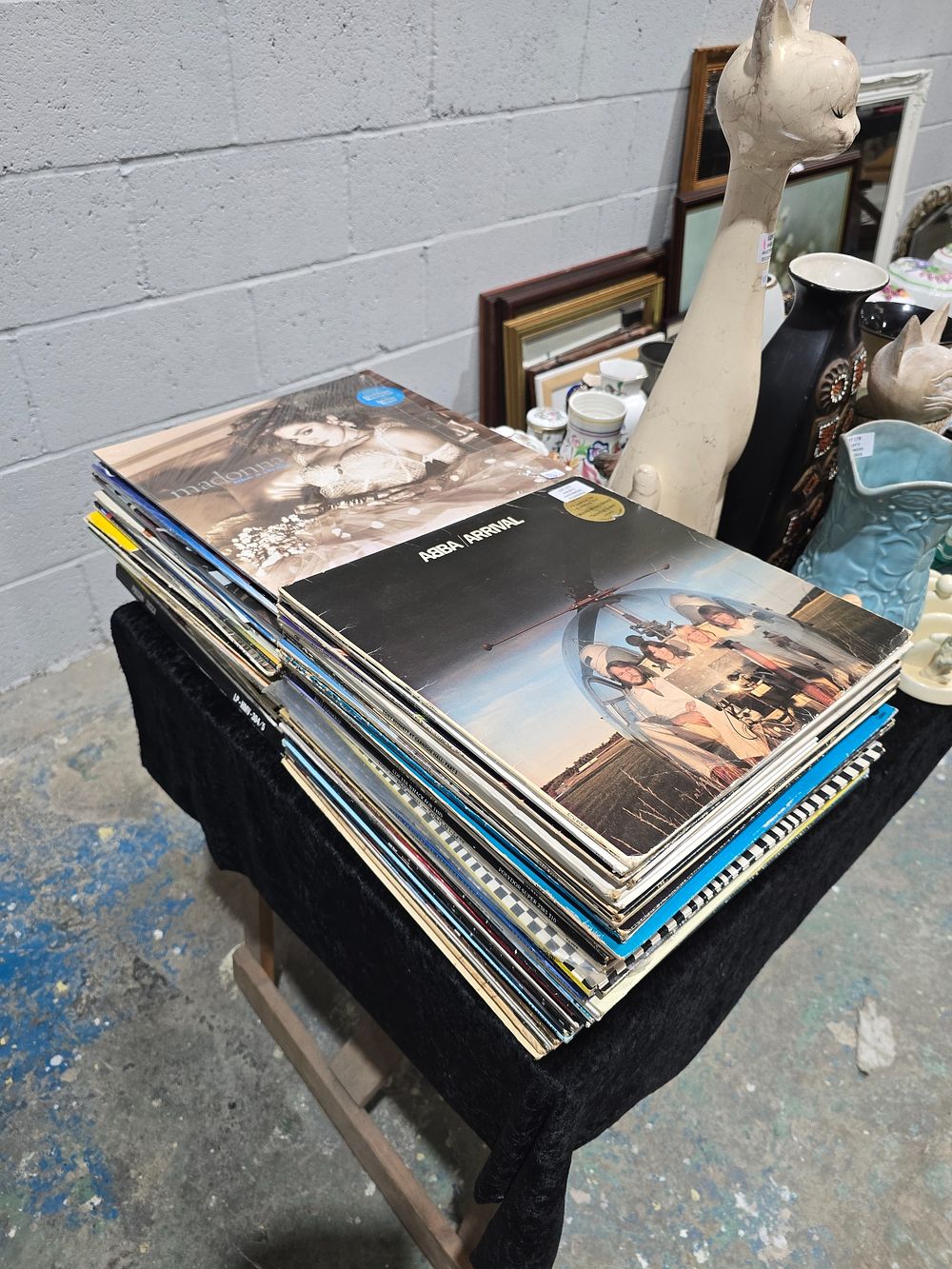 Lot 177: SELECTION OF VARIOUS LPS ABBA MADONNA ETC