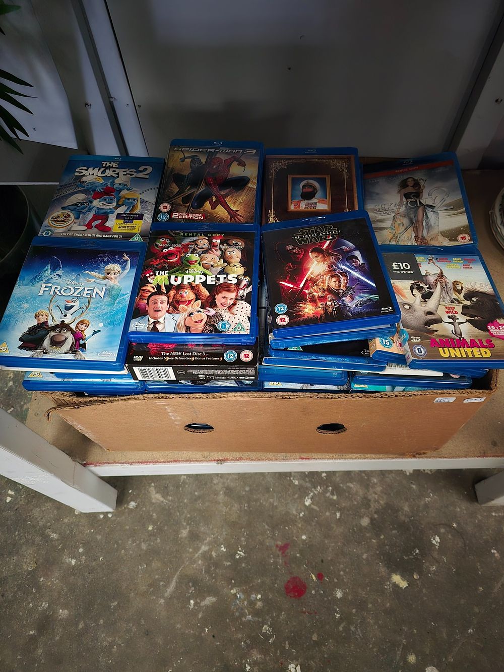 Lot 223A: 1 X BOX CONTAING DVDS
