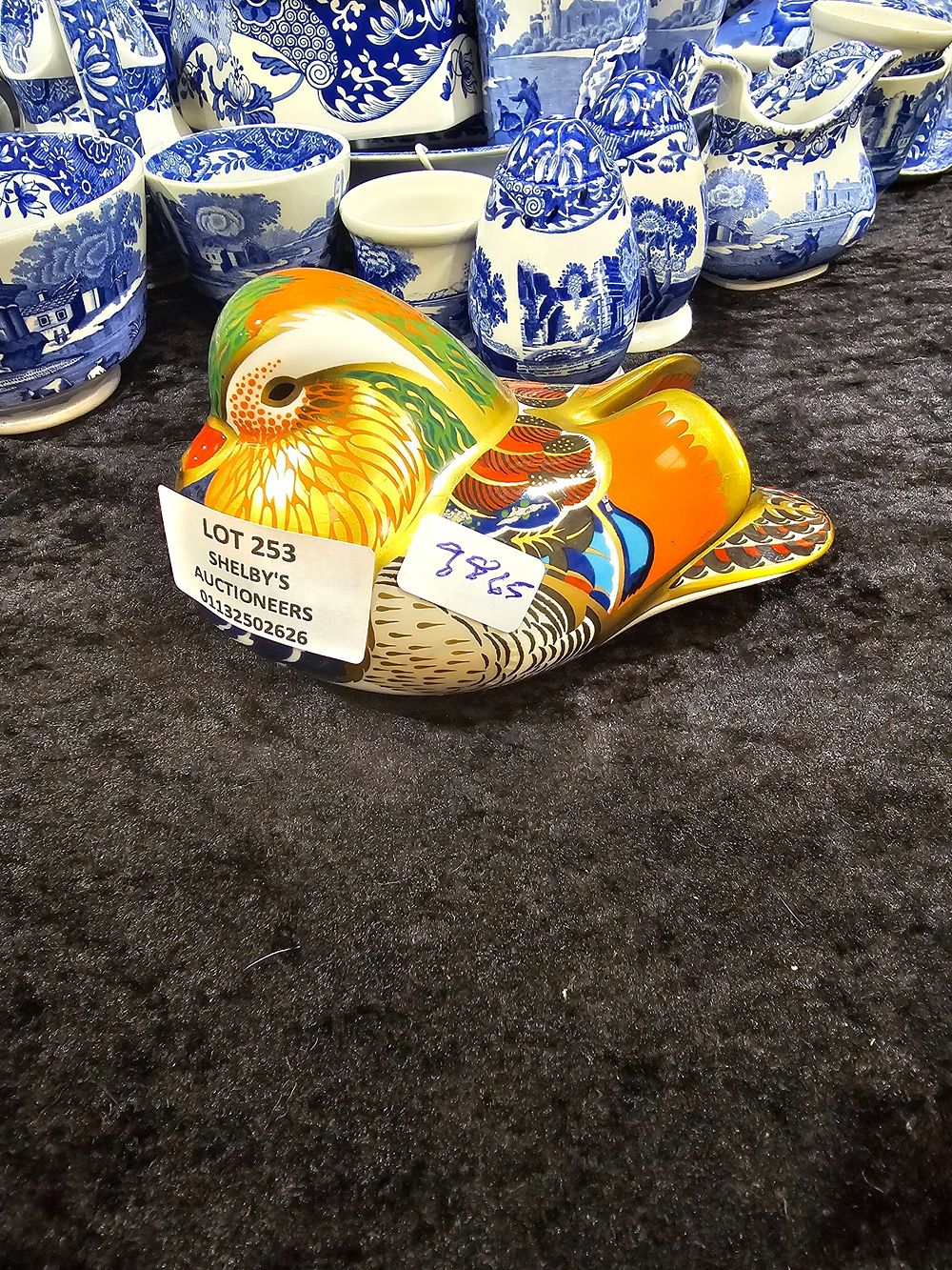 Lot 253: 1 X ROYAL CROWN DERBY MANDARIN DUCK PAPERWEIGHT...