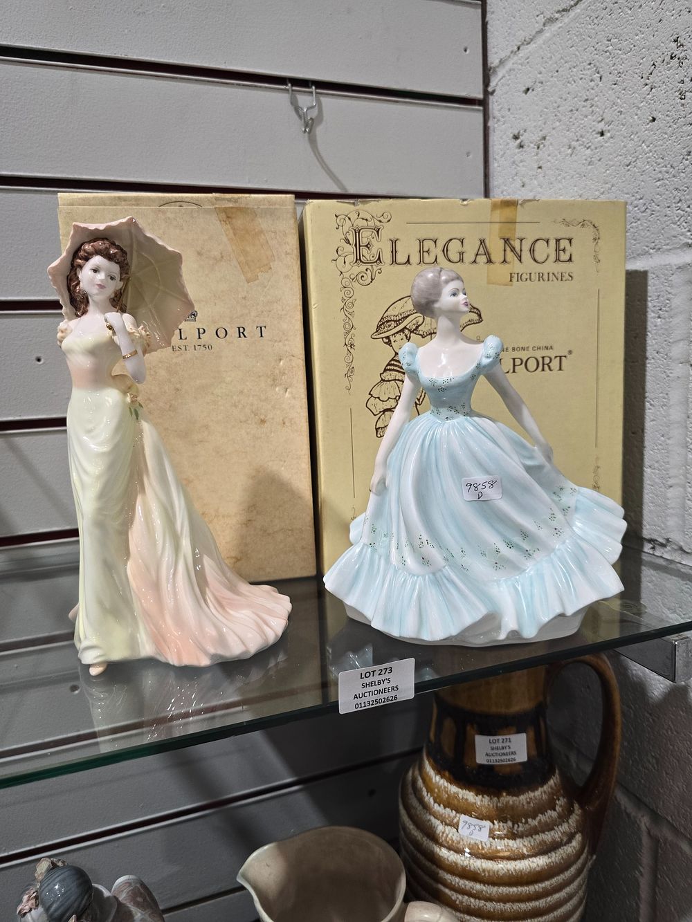 Lot 273: 2 X BOXED COALPORT LADY FIGURINES VICKY AND...