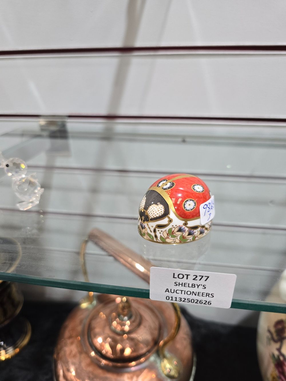 Lot 277: 1 X ROYAL CROWN DERBY LADY BIRD PAPER...