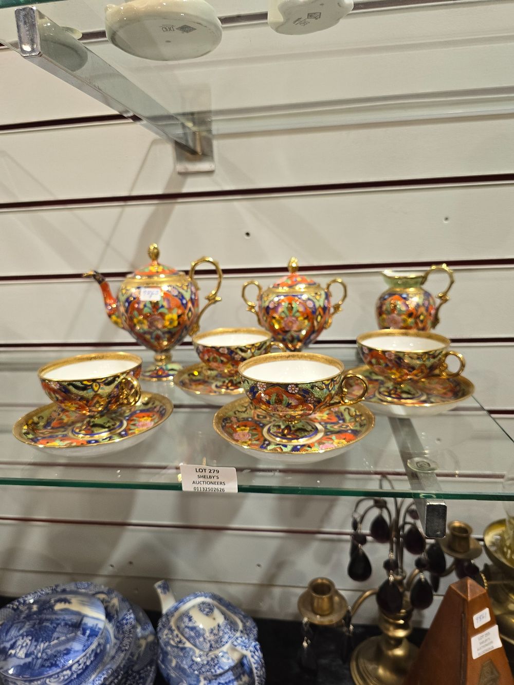 Lot 279: 11 PIECES OF NORITAKE TEA SET ITEMS
