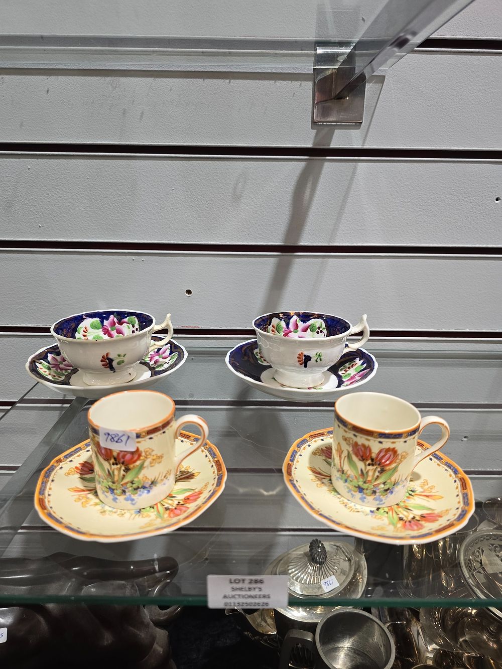 Lot 286: 2 X CROWN DUCAL COFFE CANS WITH 2...