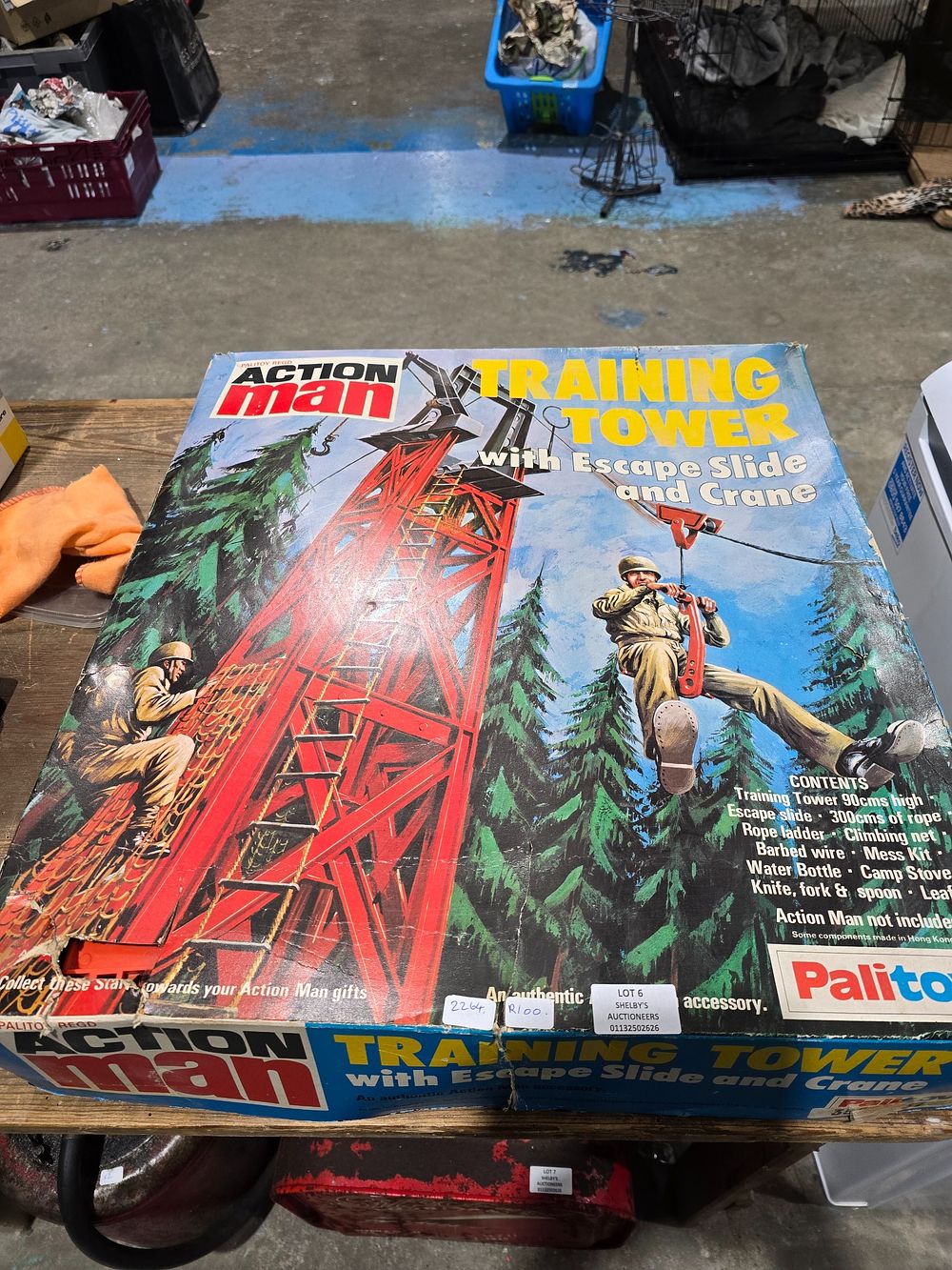 Lot 6: 1 X PALITOY ACTION MAN TRAINING TOWER WITH...