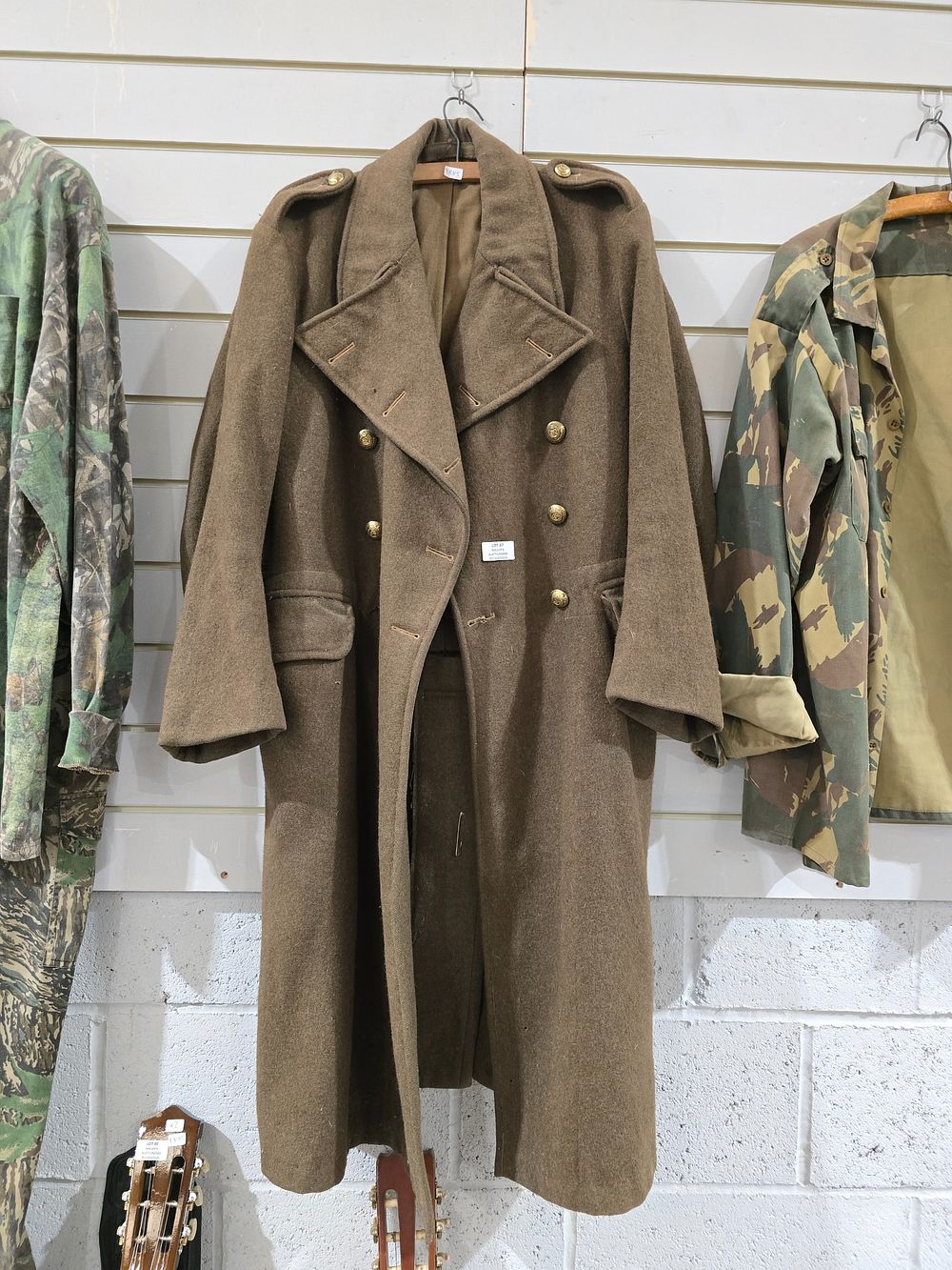 Lot 87: 1 X 1956 ARMY EDITION LONG WOOLEN TRENCH...