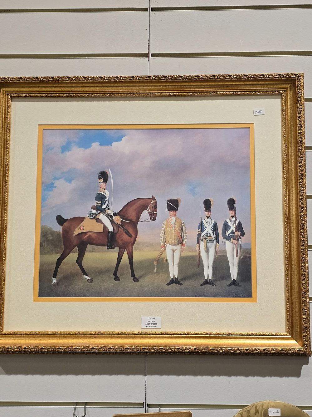 Lot 95: 1 X GEORGE STUBBS PRINT SOLDIRS OF THE...