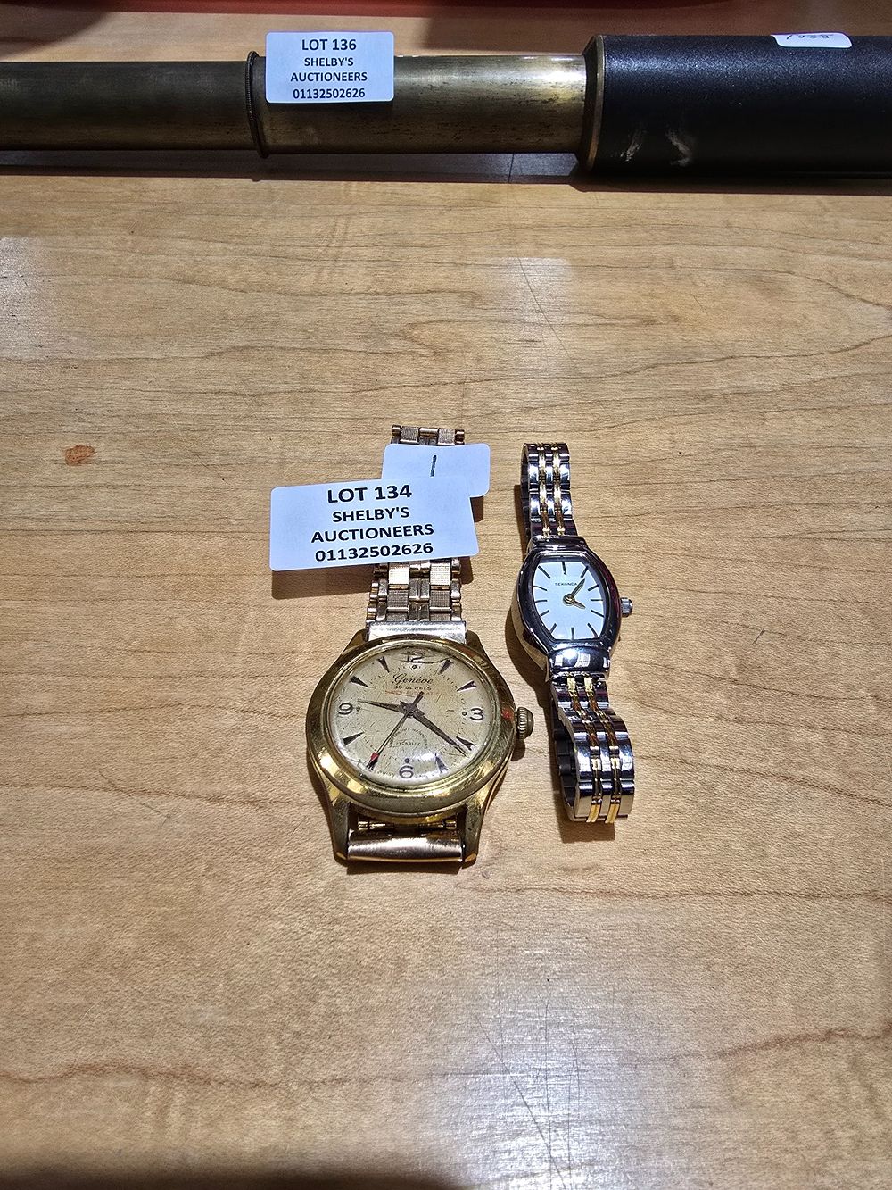 Lot 134: 1 X SEKONDA LADIES WATCH WITH VINTAGE GENIVIVE...