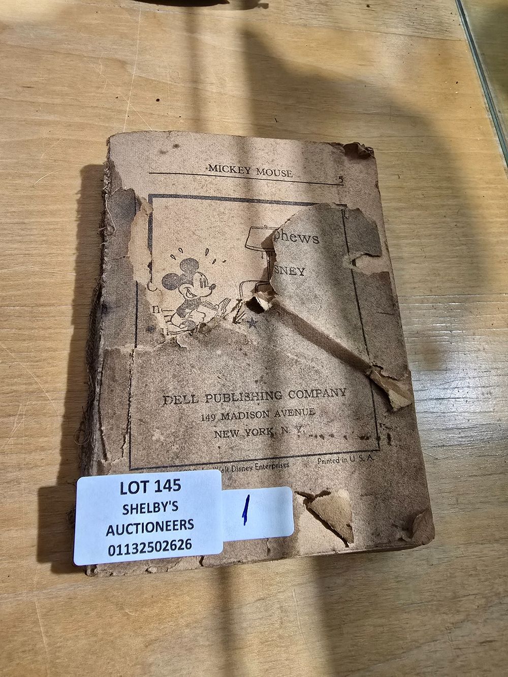 Lot 145: 1 X MICKY MOUSE 1938 WALT DISNEY BOOK...