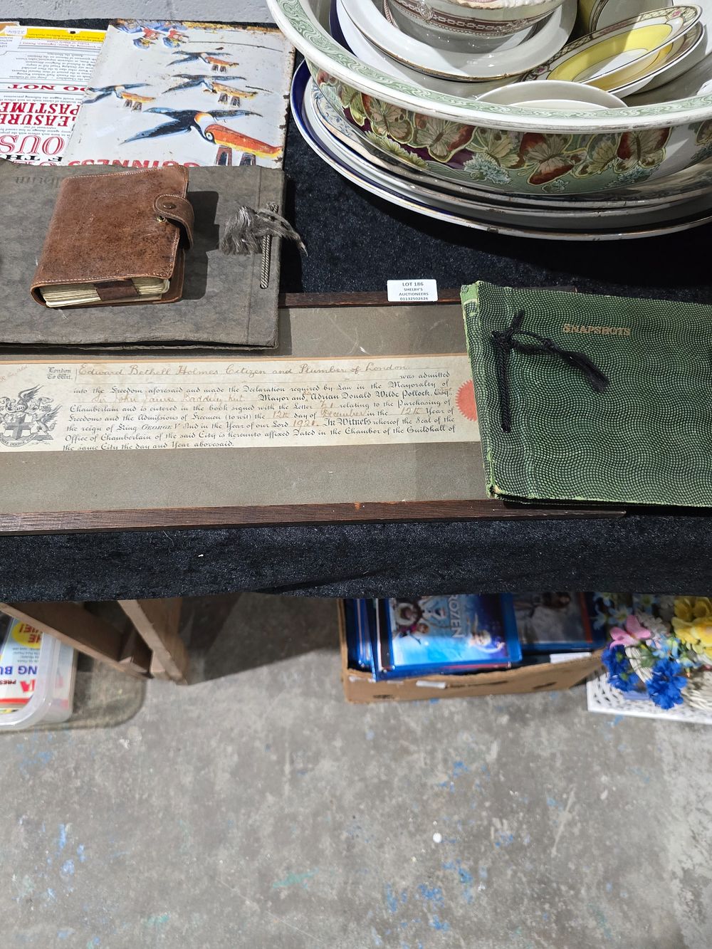 Lot 186: 2 X VINTAGE PHOTO ALBUMS WITH PLAYING CARDS...