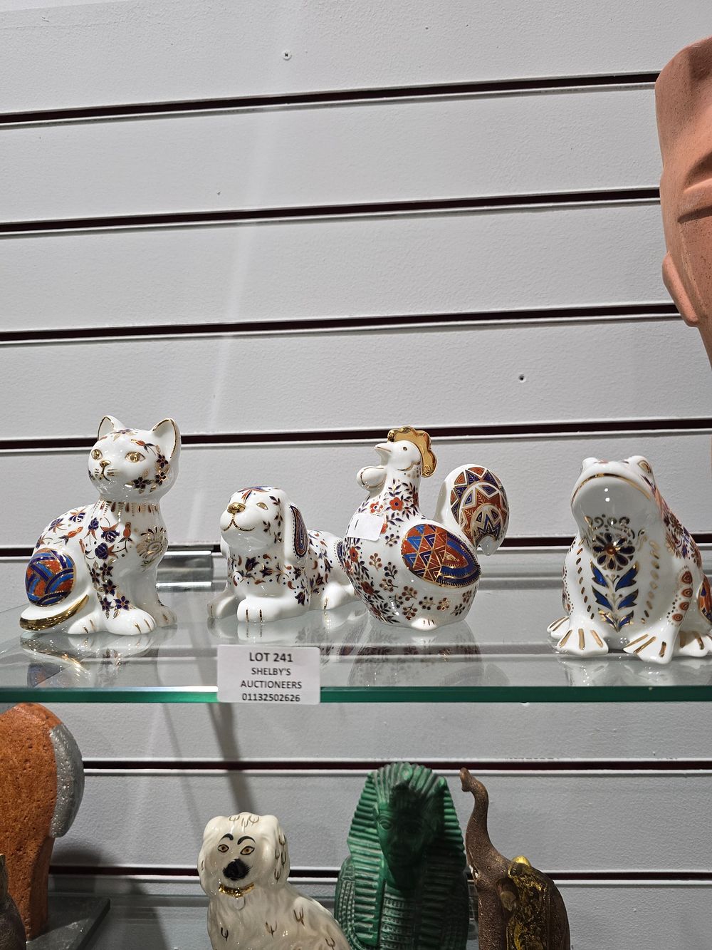 Lot 241: 4 X IMARI JAPAN PORCELAIN ANIMAL FIGURES