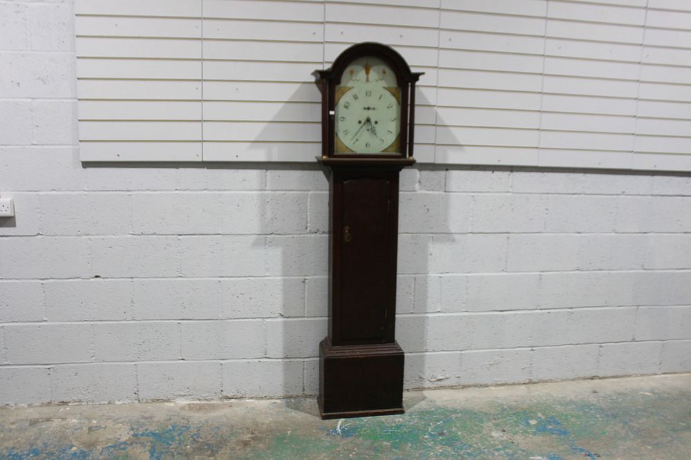 Lot 63: 1 X VICTORIAN 8 DAY MAHOGANY CASED PAINTED...