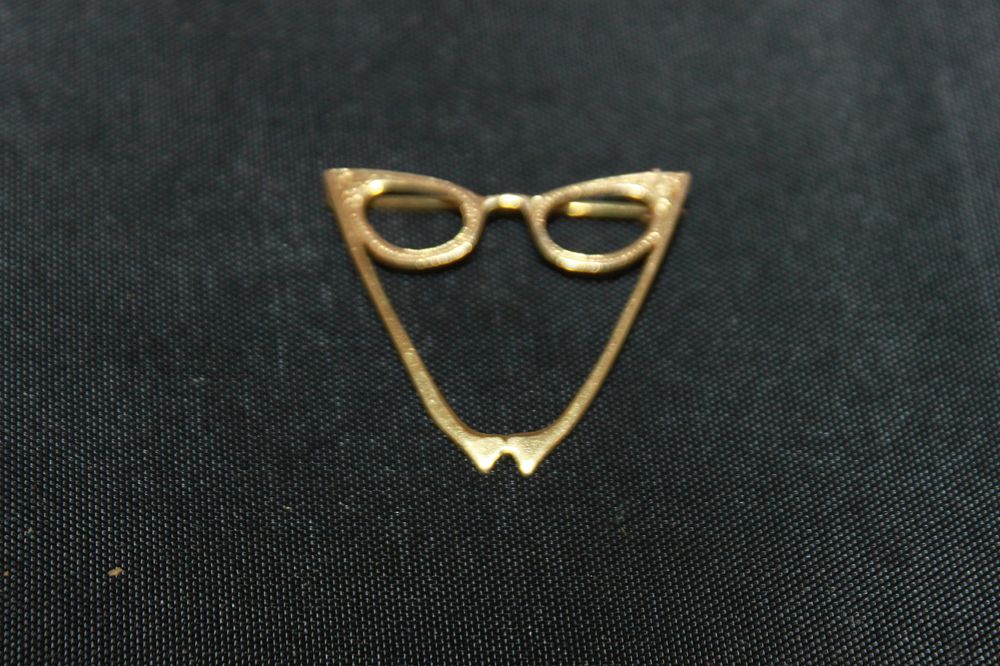 Lot 297: 1 X 9CT GOLD 1960S PAIR OF GLASSES...